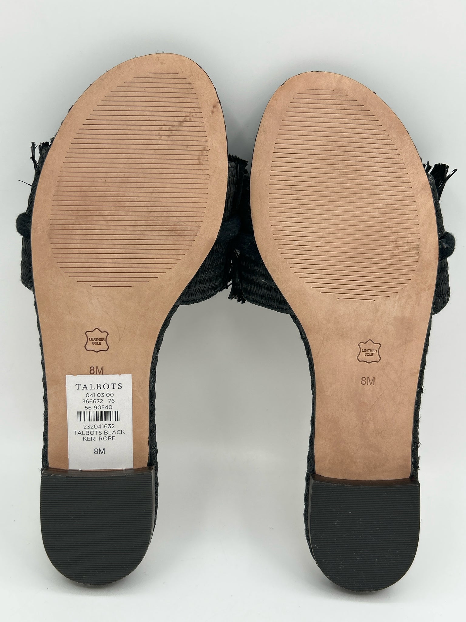 TALBOTS Size 8M Black Women Sandal