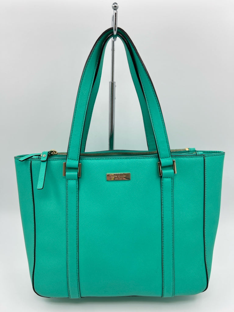 KATE SPADE Mint Green Leather Tote