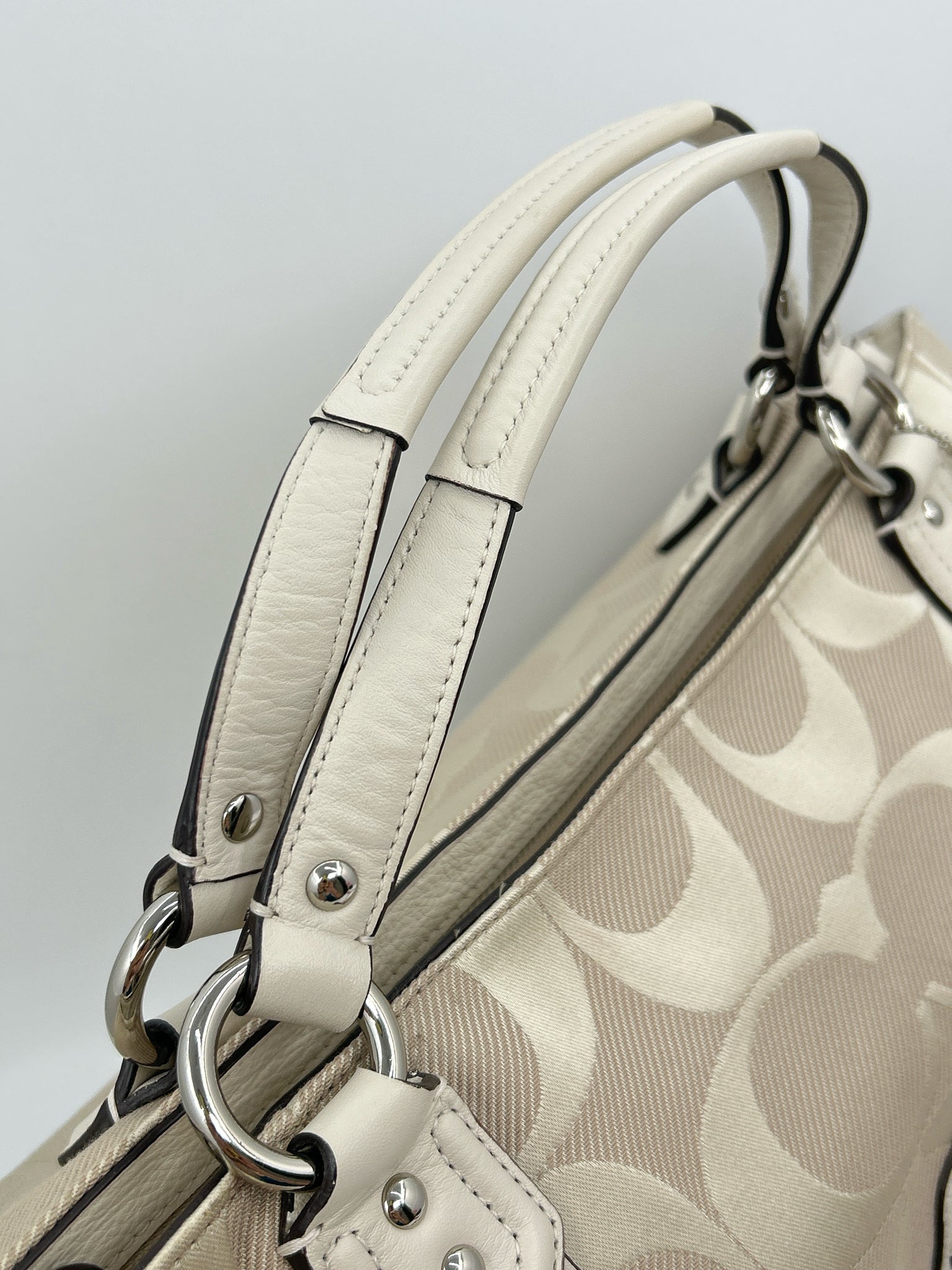Coach Beige Print Women Purse
