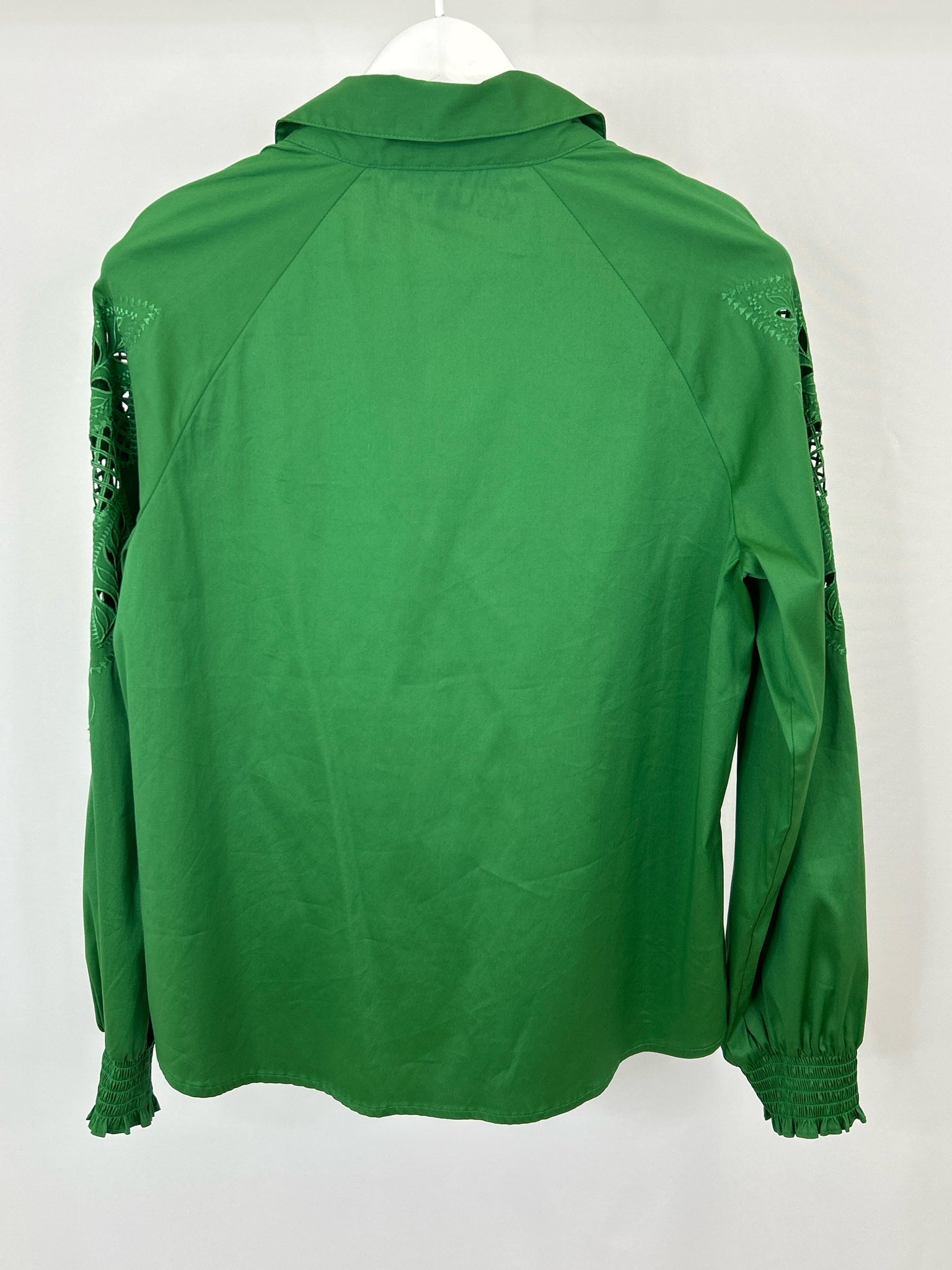 White House Black Market Size 12 Green Women Shirt