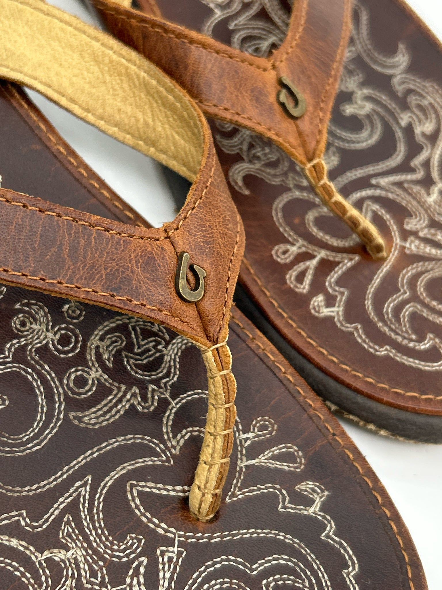 OLUKAI Size 8 Tan Women Sandal