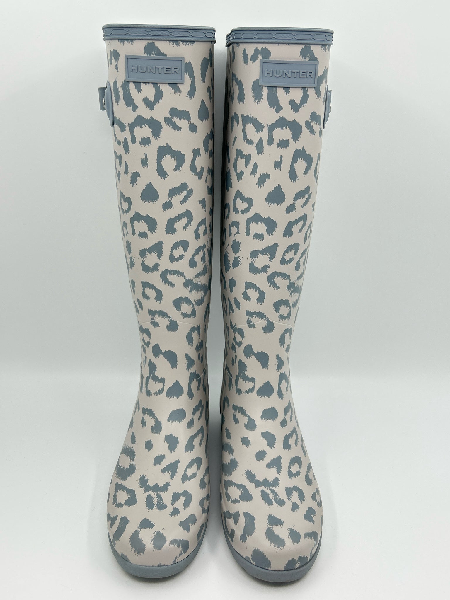 HUNTER Size 6 Grey Women Rainboots