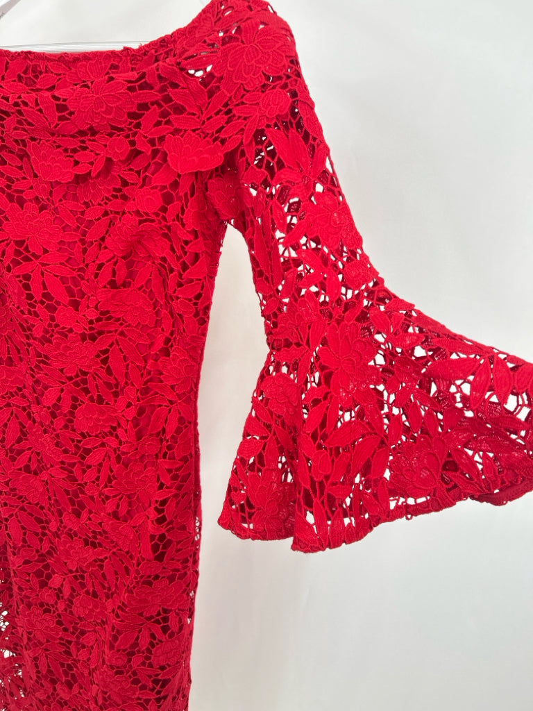 SHOSHANNA Size 4 Red Women's Dress