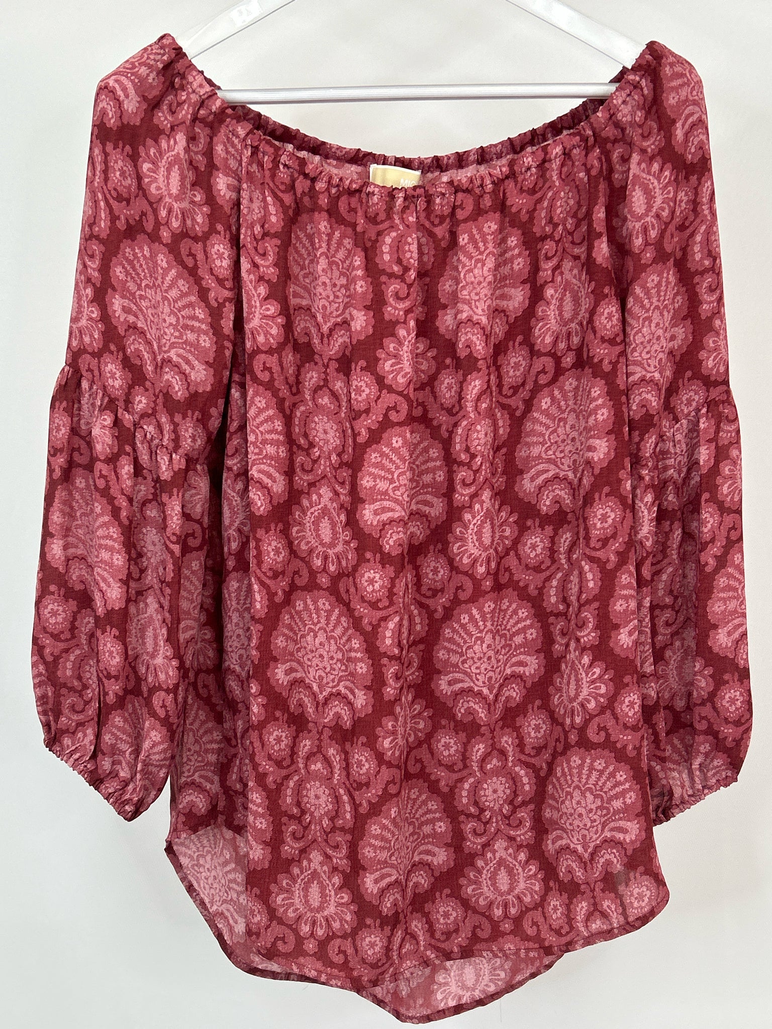 MICHAEL MICHAEL KORS Size XL Red Print Women Top NWT