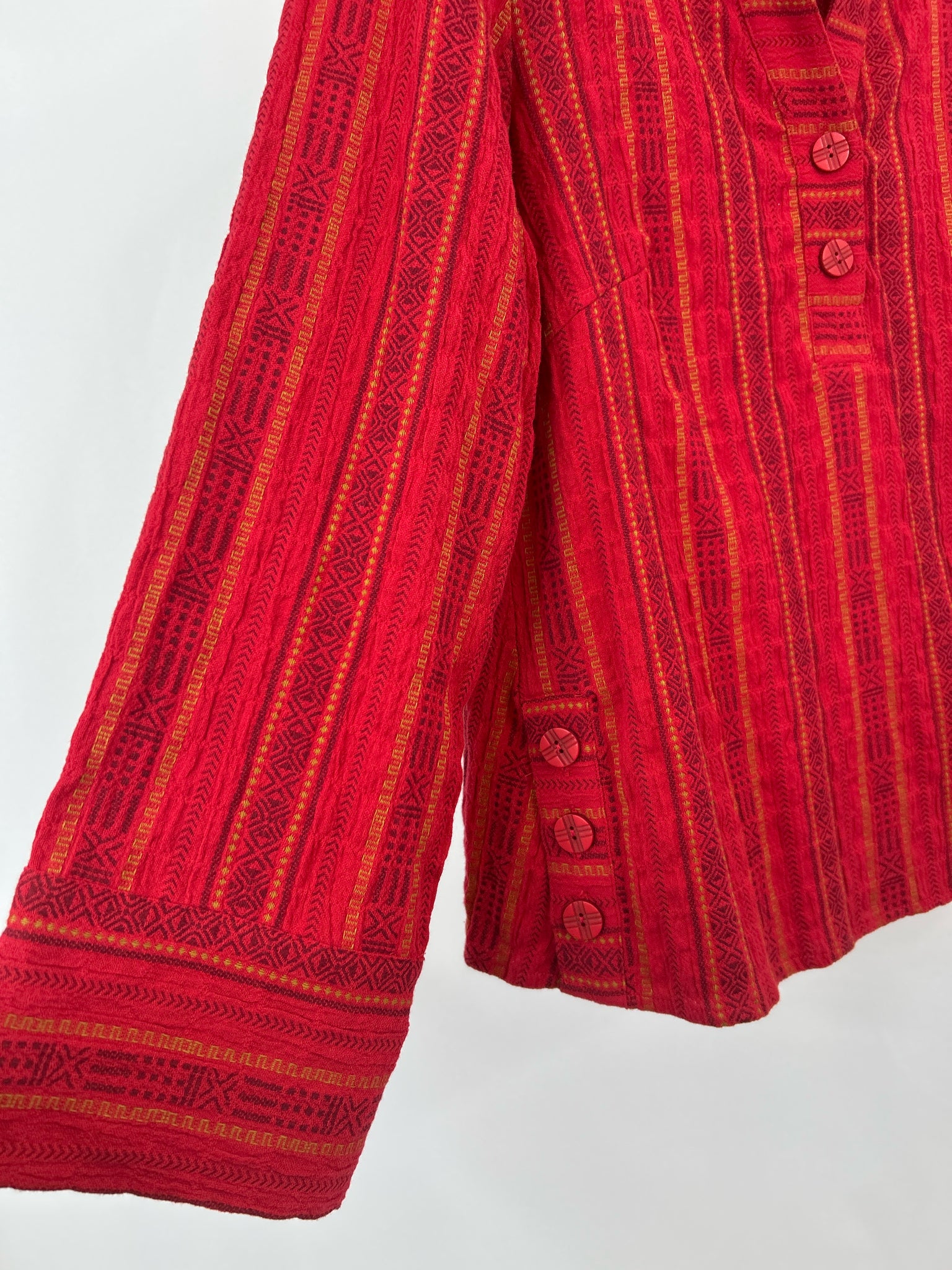 HABITAT Size S Red Print Women Top