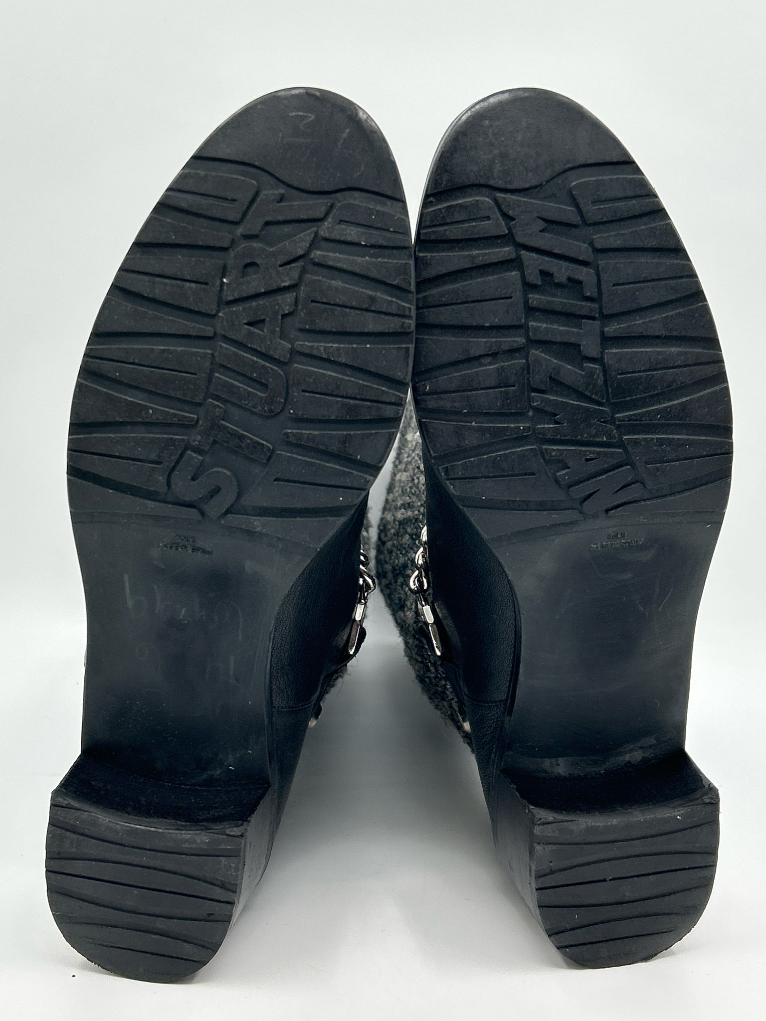 STUART WEITZMAN Size 9.5M Black & Silver Women Boots