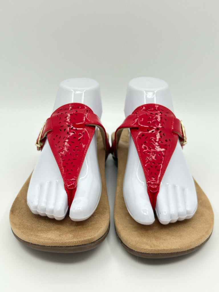 VIONIC Size 8 Red Women's Sandal