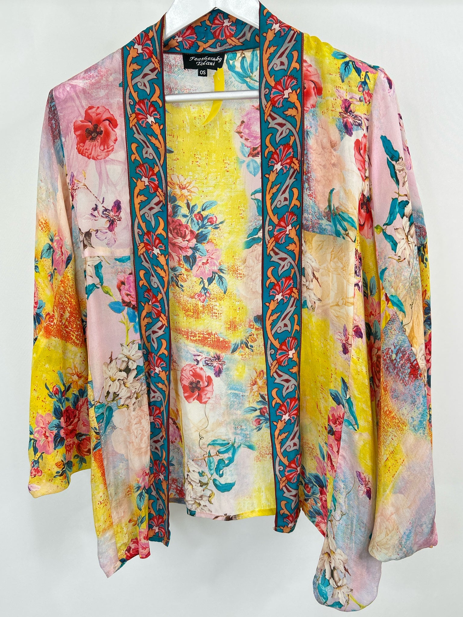 FEATHERS BY TOLANI Size One Size Multi-Color Women Kimono