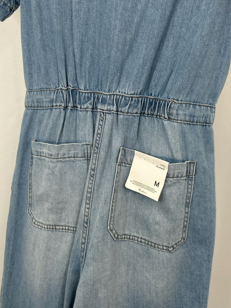 KanCan Women Size M Blue Denim Jumpsuit NWT