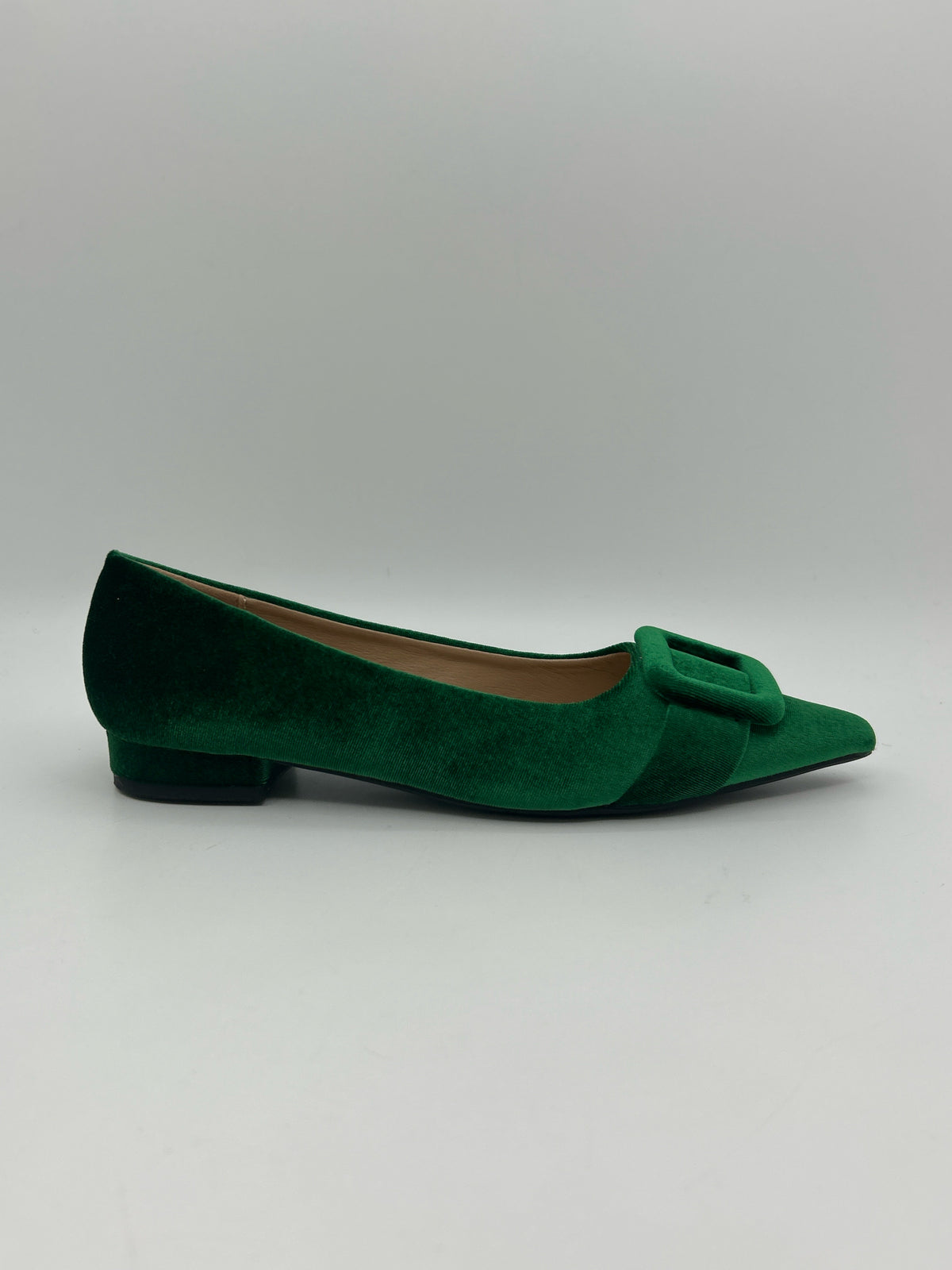 C. PARAVANO Size 9.5 Green Women Flats