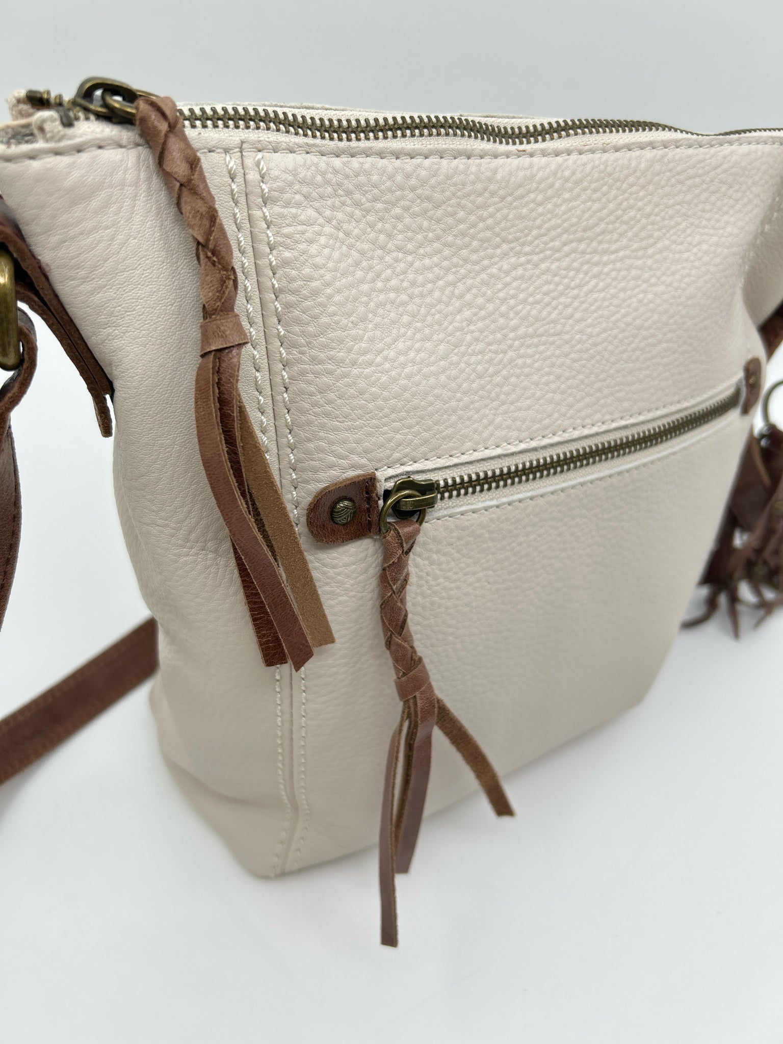 THE SAK IVORY AND BROWN Women Purse