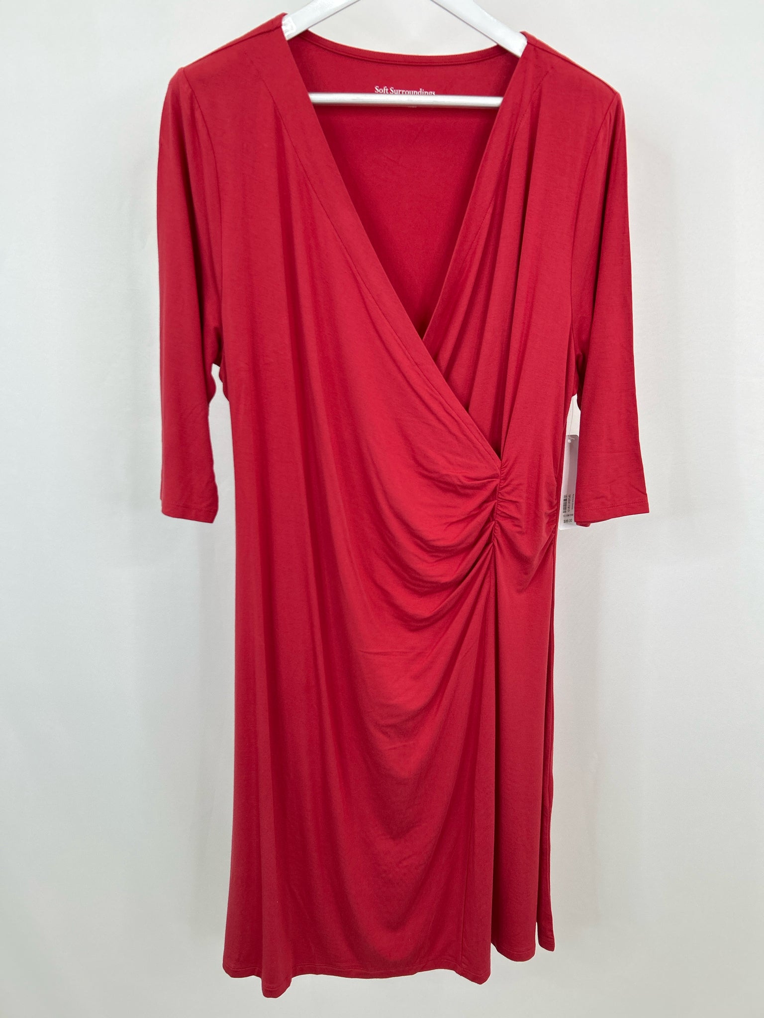 SOFT SURROUNDINGS Size 1X Red Women Dress