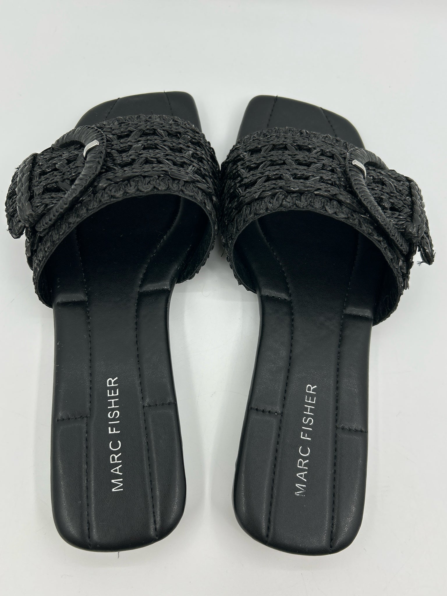MARC FISHER Size 7.5M Black Women's Sandal
