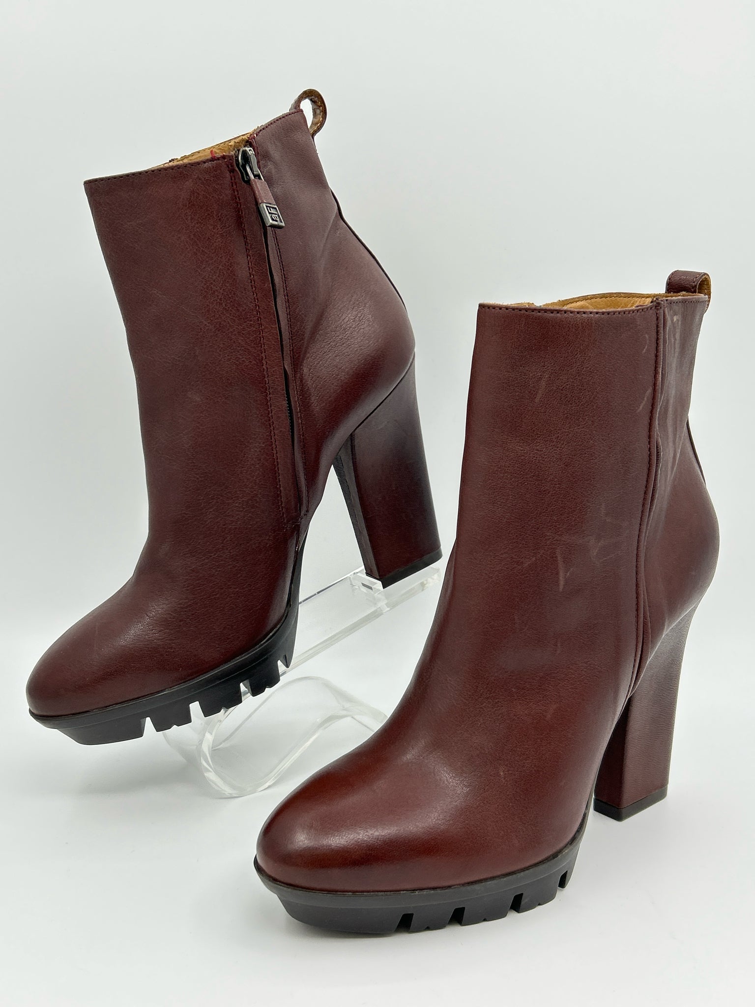 ALBERTO FERMANI Size 41 Brown Women Booties NWOB