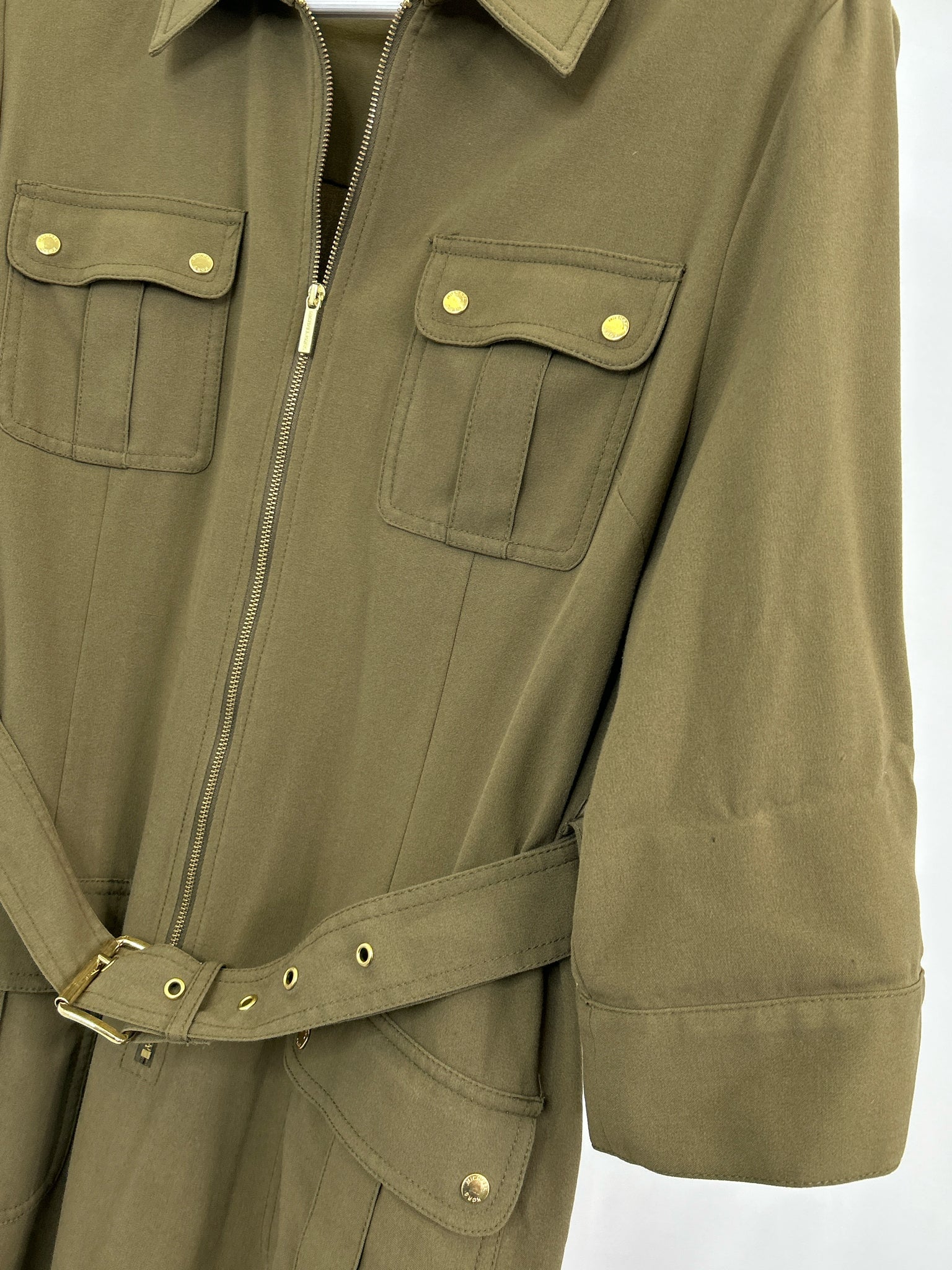 MICHAEL MICHAEL KORS Size XL OLIVE Women Dress