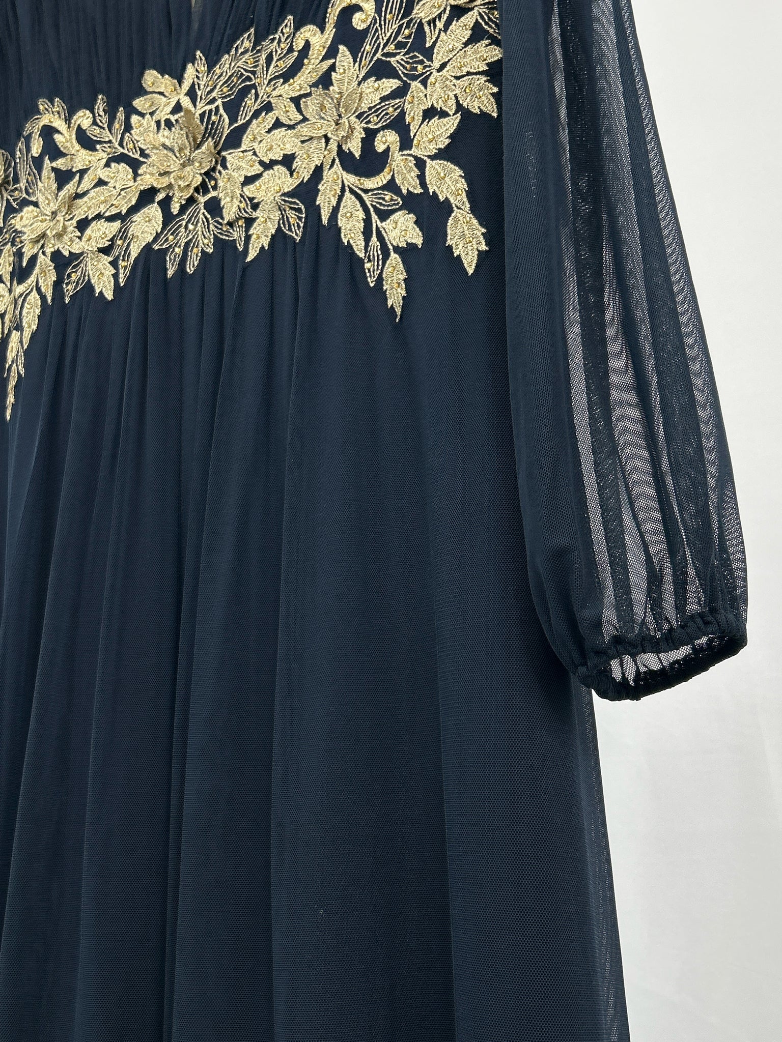 BETSY&ADAM Size 14W Navy Women Dress