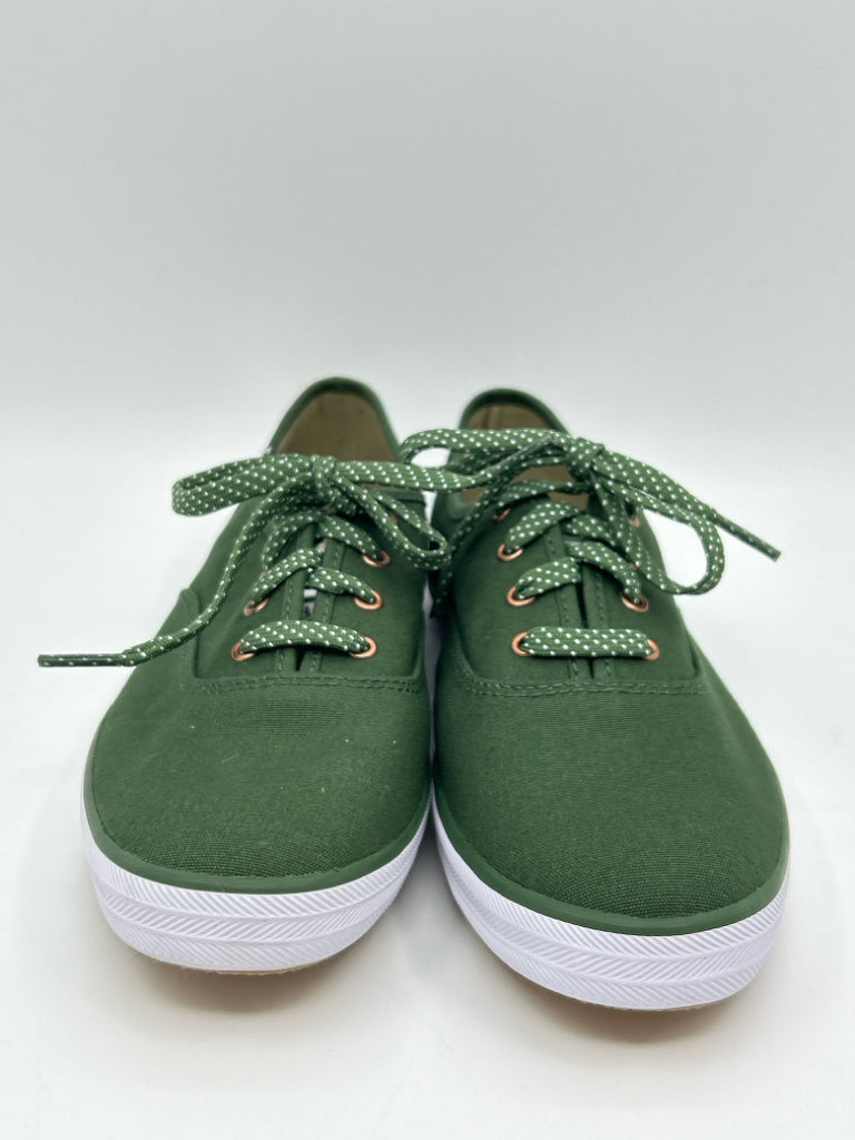 KEDS Size 9.5M Green Canvas Oxford Sneakers NWOB