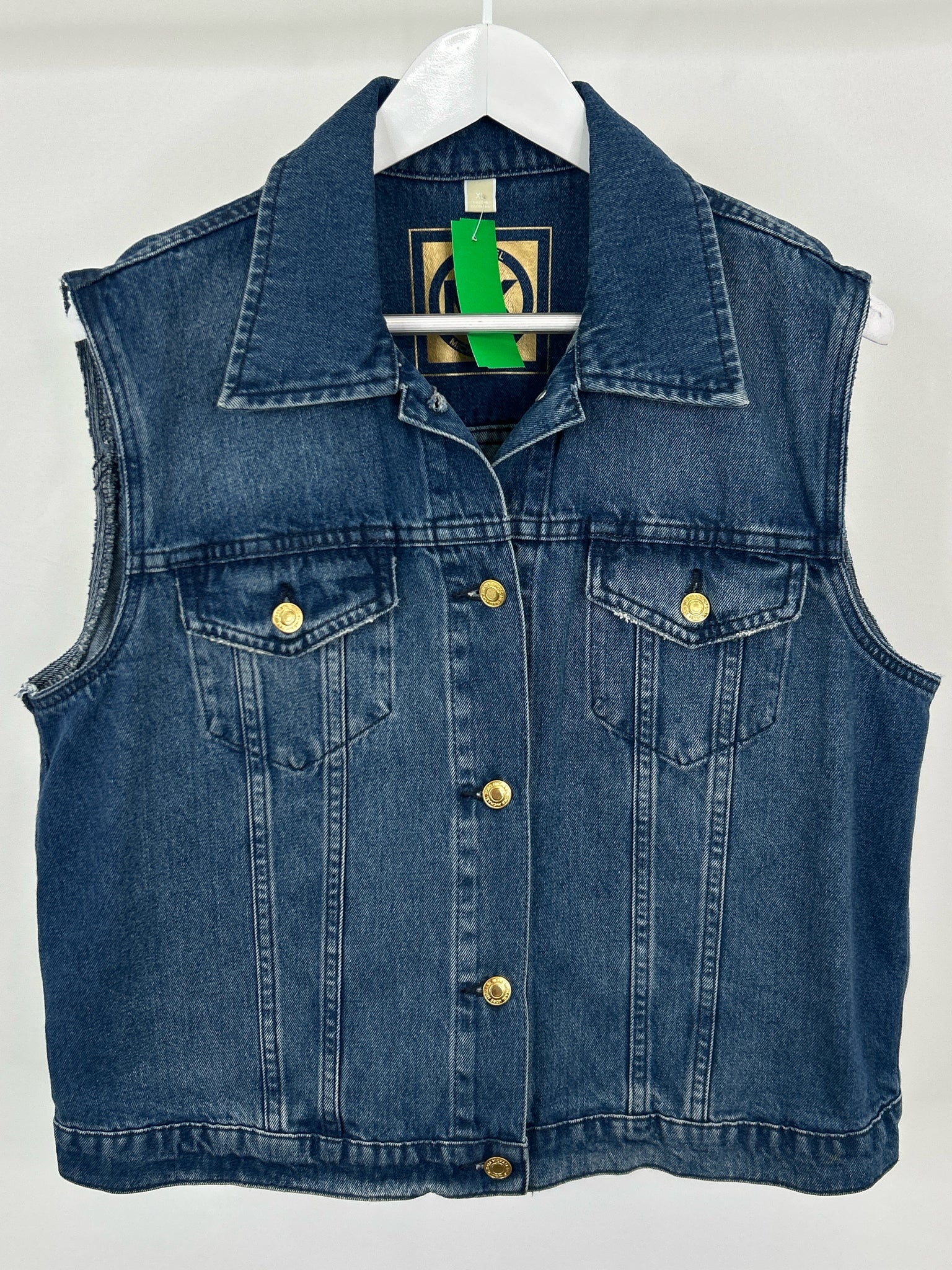 MICHAEL MICHAEL KORS Size XL BLUE DENIM Women Vest