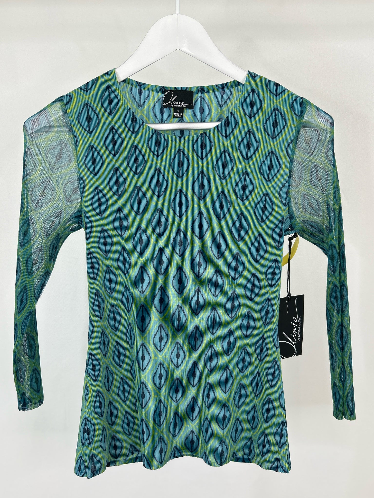 OLIVIA BY HABITAT CLOTHES Size S TEAL AND BLUE Women Top