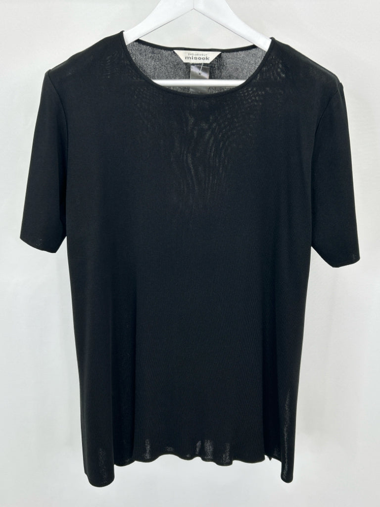 EXCLUSIVELY MISOOK Women Size XL Black Top