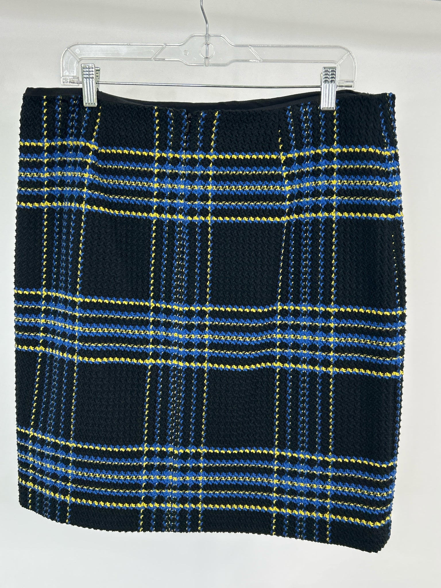 J. McLaughlin Size 12 Black Print Women Skirt