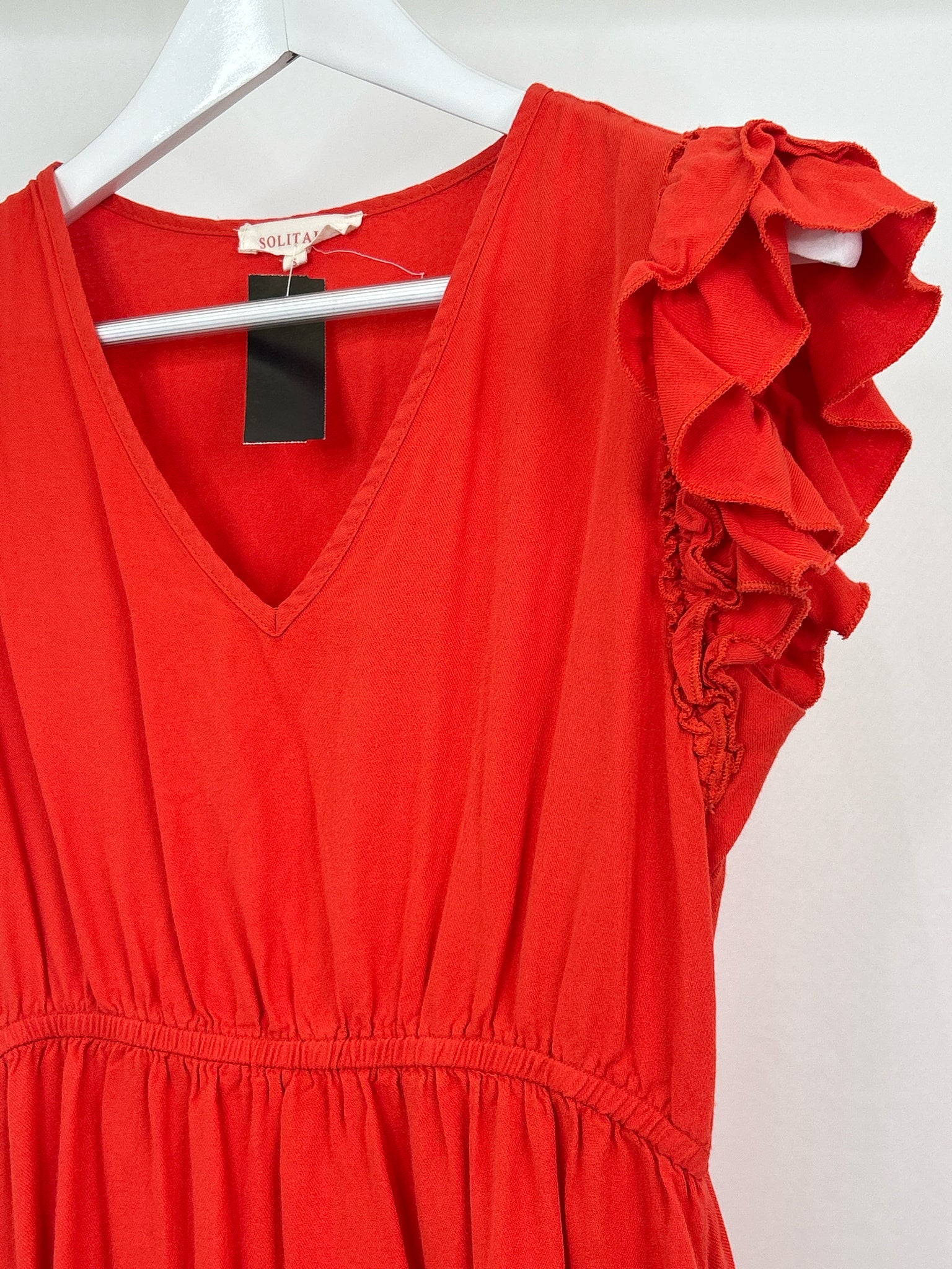 SOLITAIRE Size S Red Orange Women Dress
