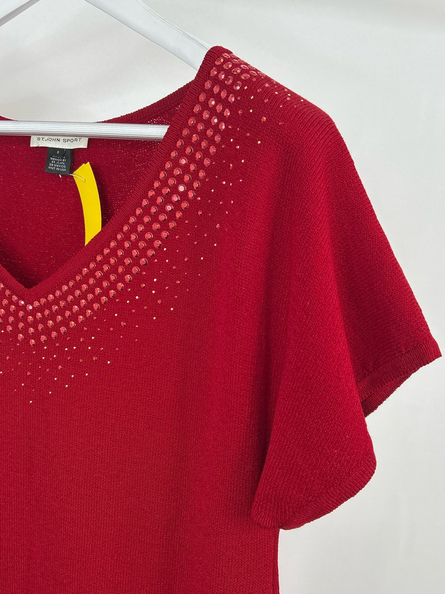 ST JOHN SPORT Size S Red Women Dress