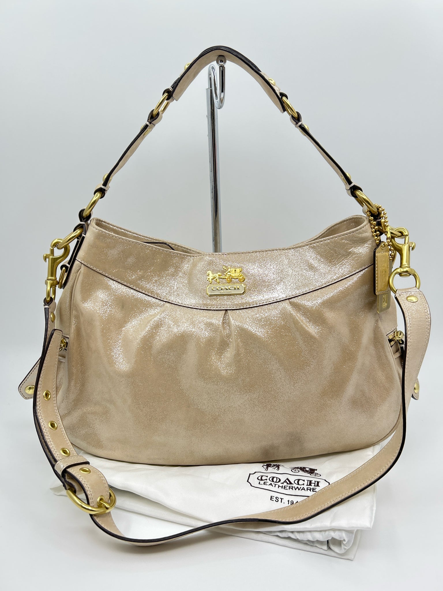 COACH METALLIC BEIGE Women Purse