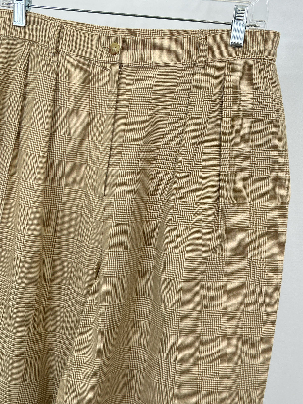 Lauren Ralph Lauren Size 14 BEIGE AND WHITE Women Pants