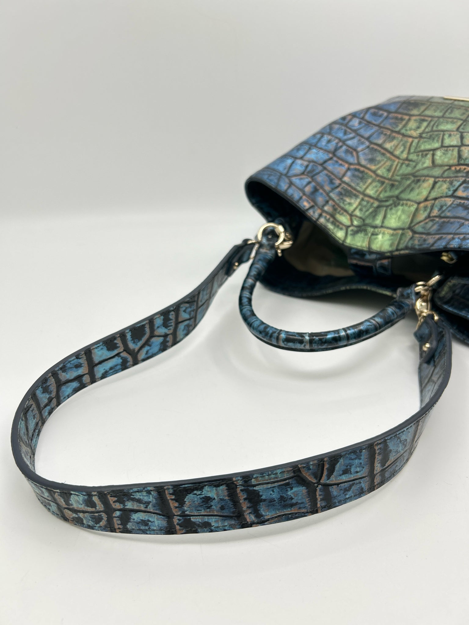 BRAHMIN BLUE AND GREEN Women Purse
