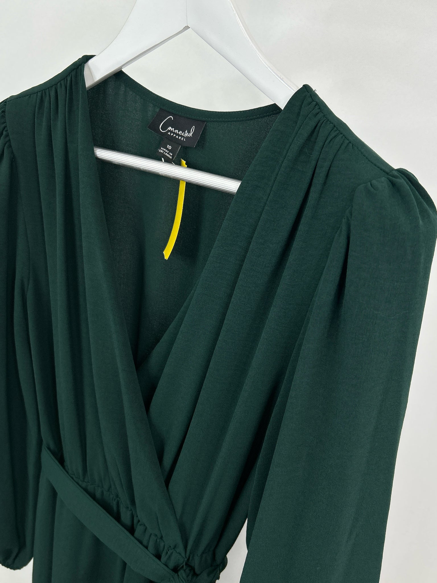 CONNECTED Size 10 Pine Green Women Dress