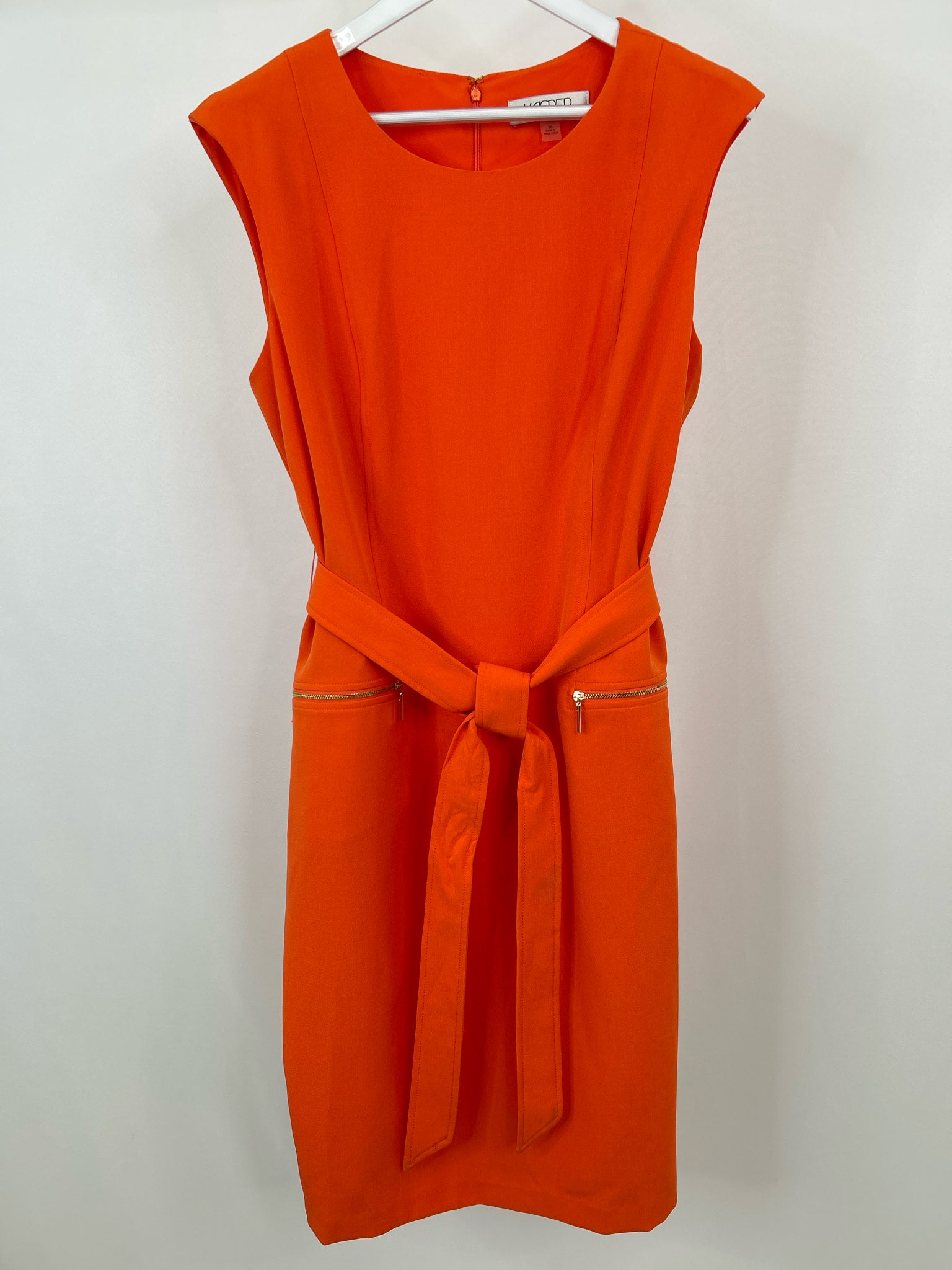 KASPER Size 16 Orange Women's Dress