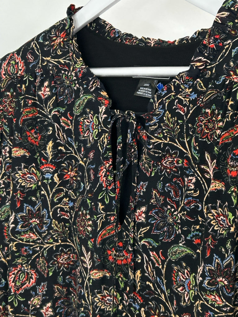 JESSICA HOWARD Size 20W Black Print Women's Dress