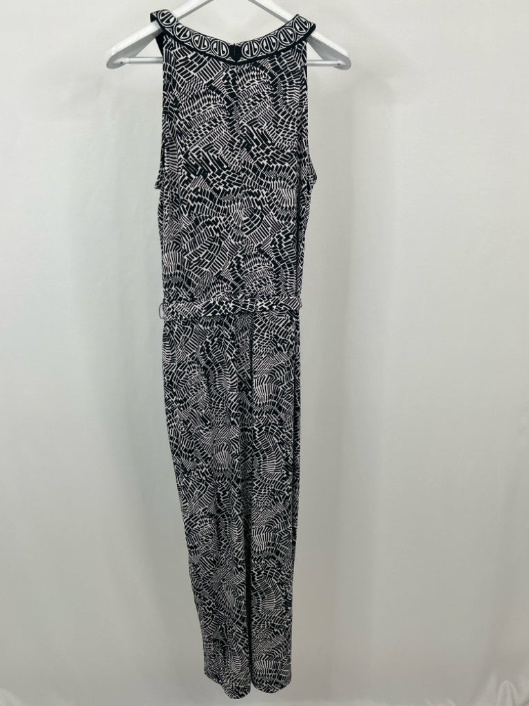 RAFAELLA Size M Black and White Jumpsuit NWT