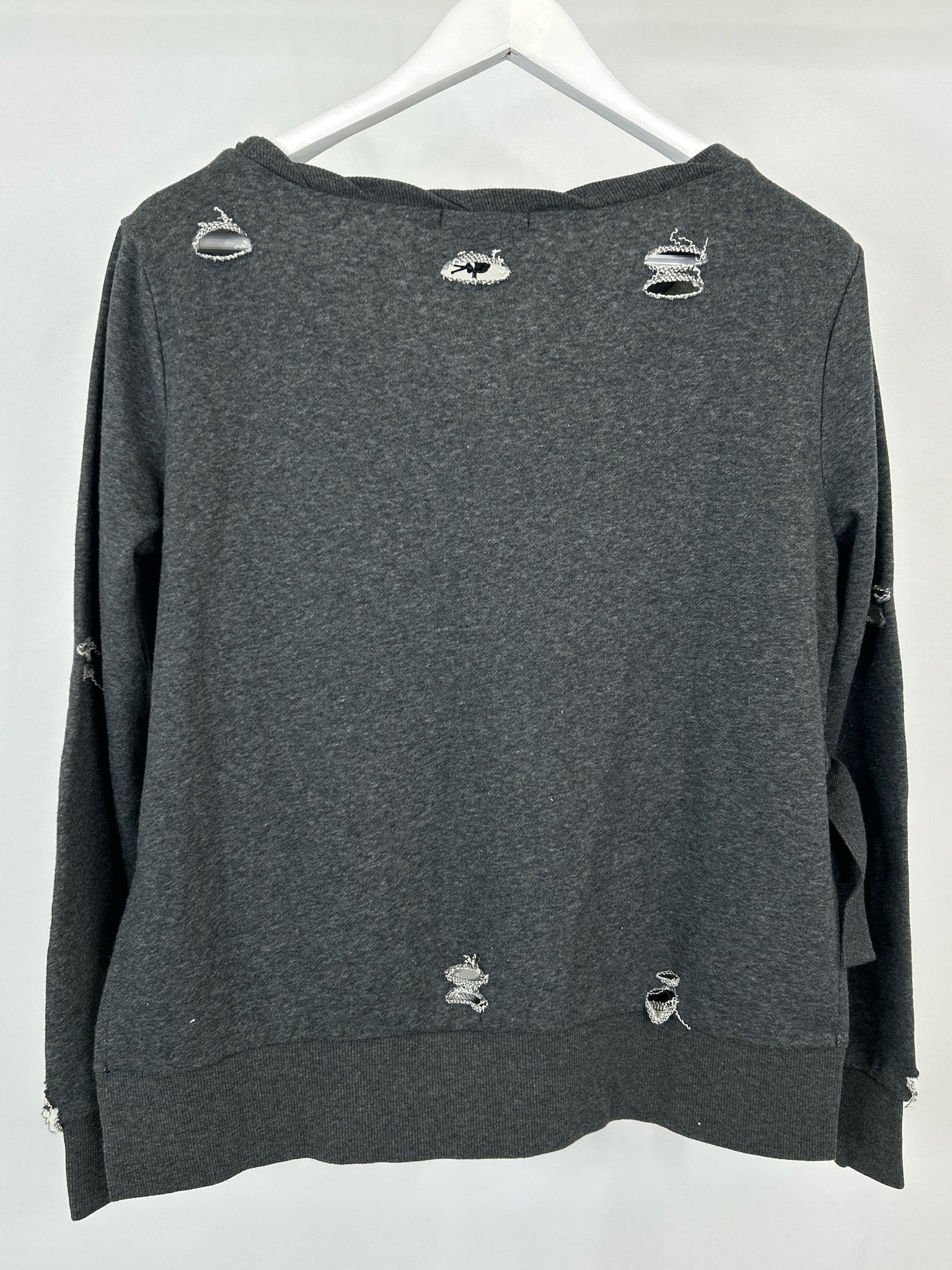 ROMEO & JULIET COUTURE Size M HEATHER GRAY Women Sweatshirt