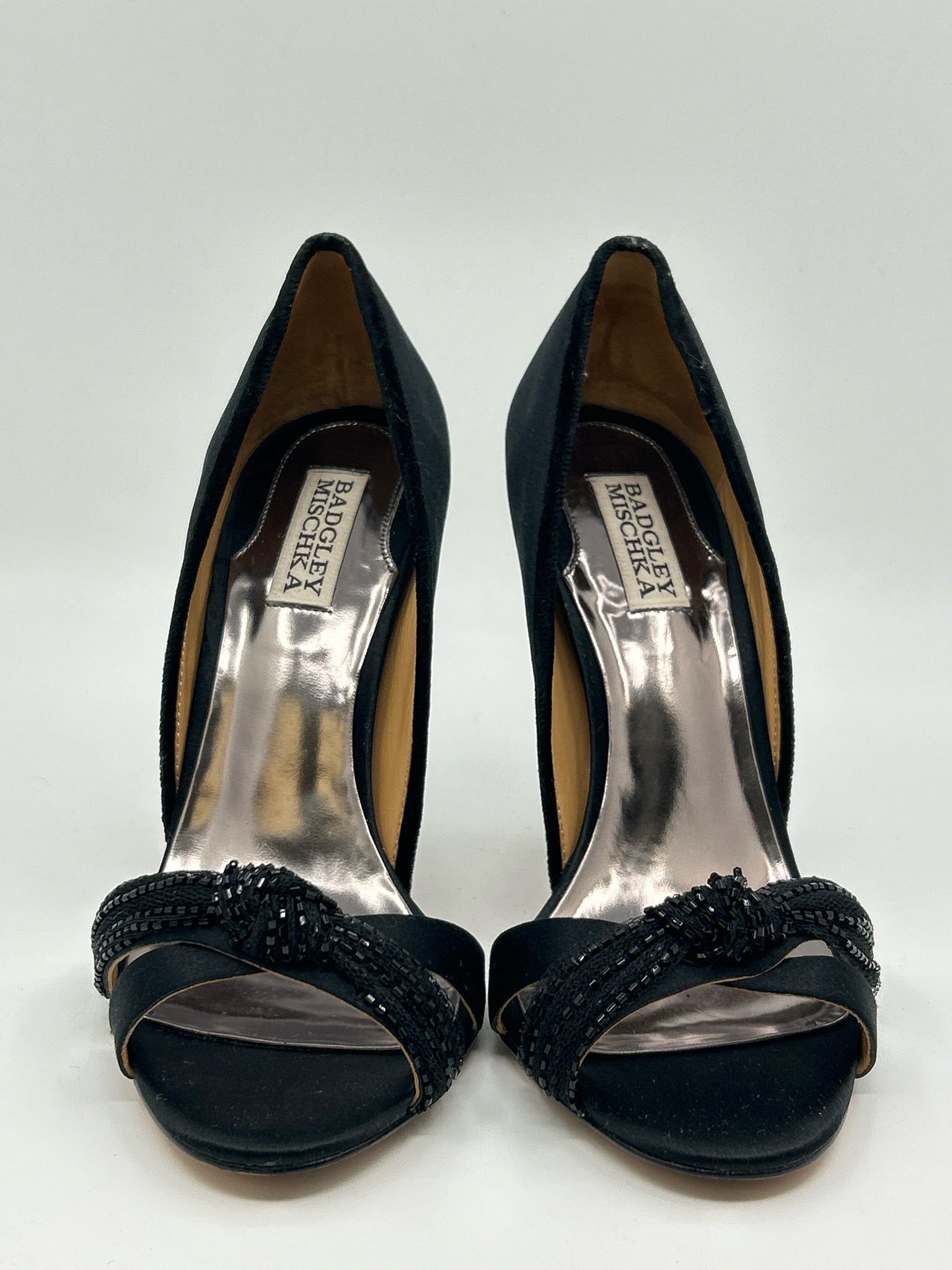 BADGLEY MISCHKA Size 8.5M Black Women Sandal