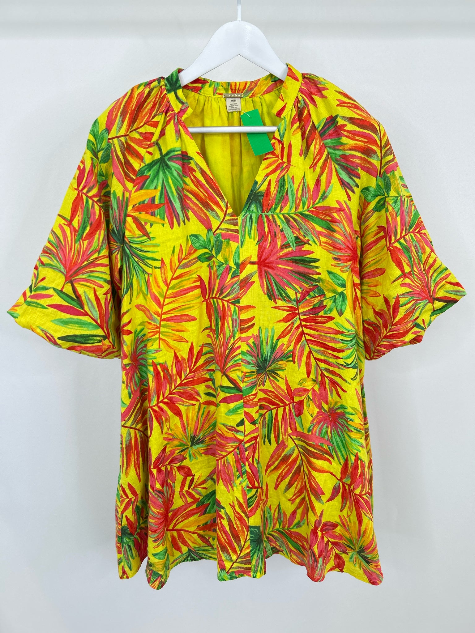 MAGASCHONI Size M Yellow and green Women Dress