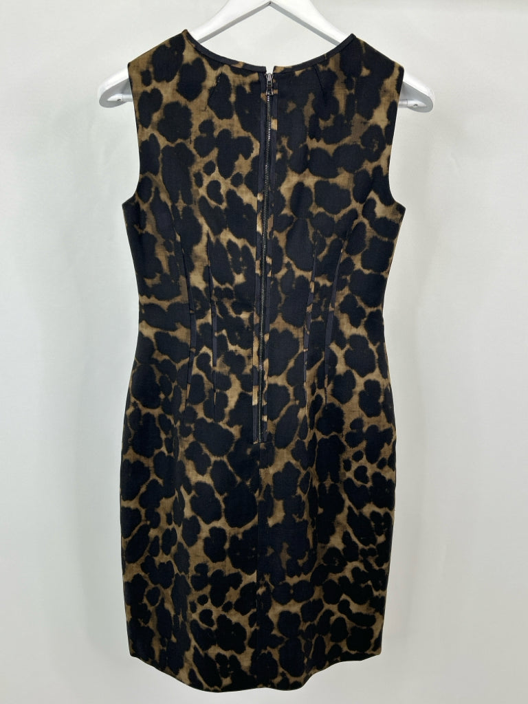 ELIE TAHARI Size 4 black and brown Dress