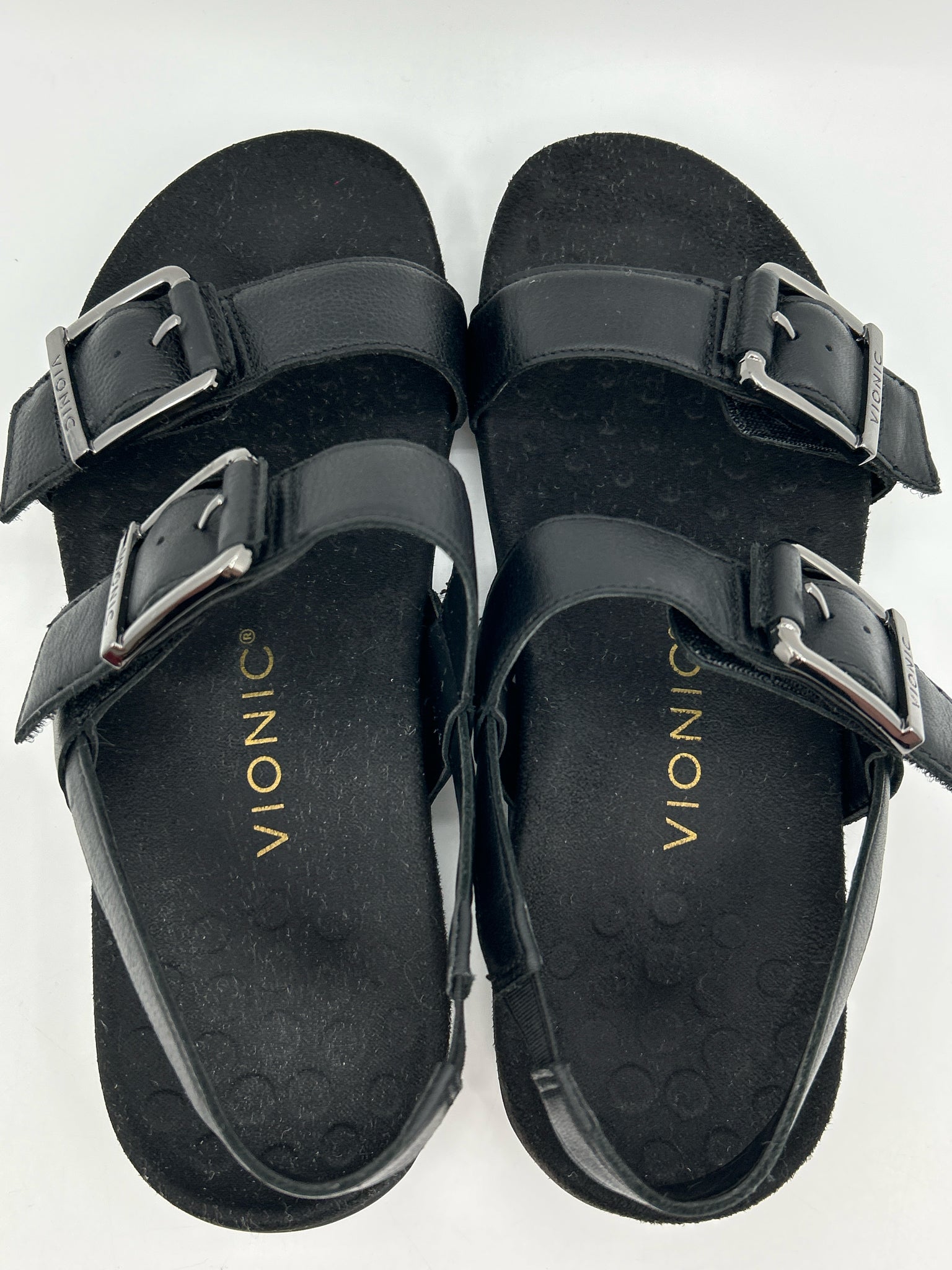 VIONIC Size 6.5 Black Women Sandal