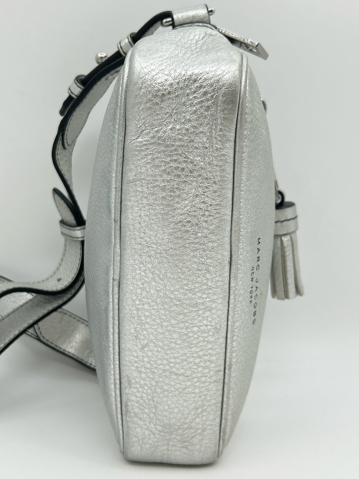 MARC JACOBS Silver Metallic Women Purse
