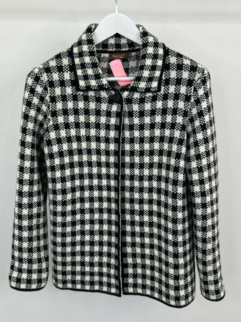 BIANCA G. Women Size S Black and White Jacket