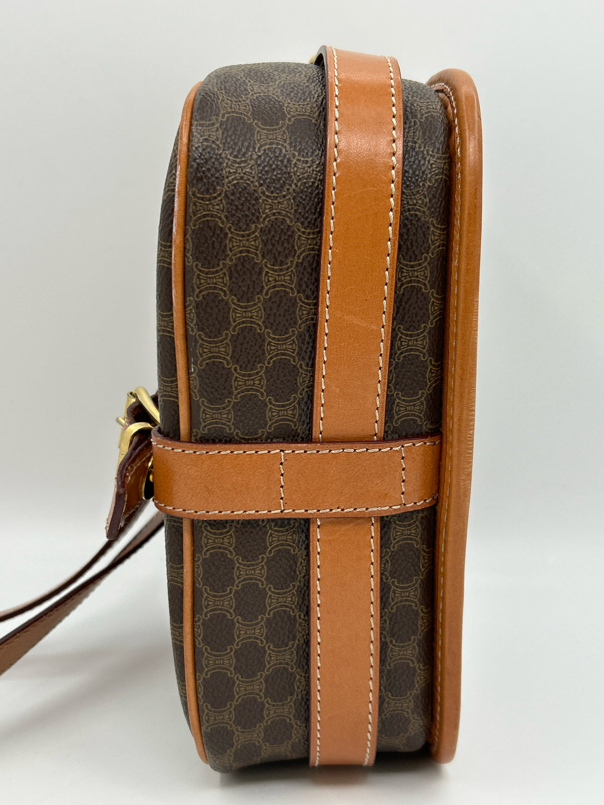 CELINE Brown Print Women Purse