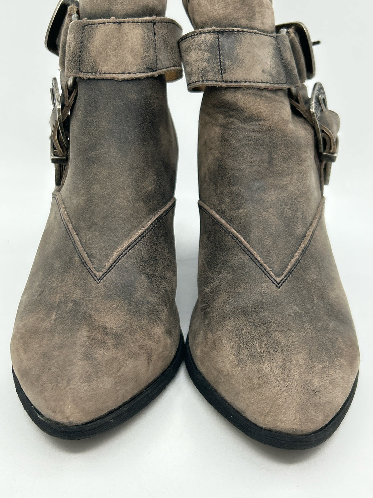 SBICCA Size 7 Charcoal Women Booties