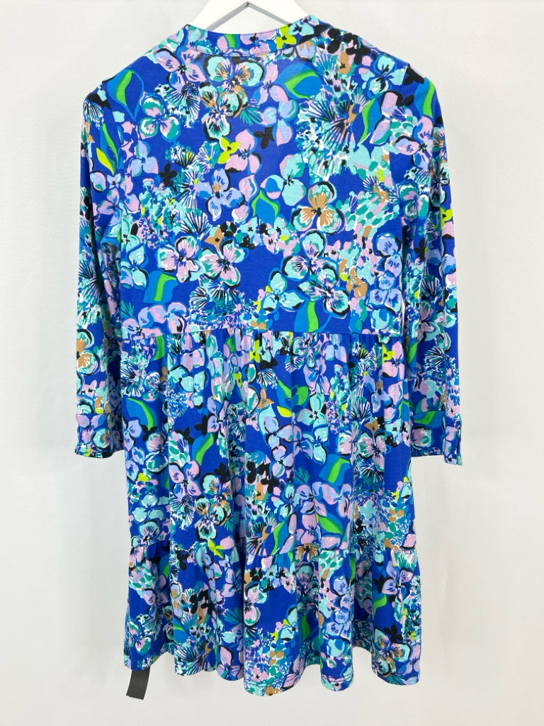 LILLY PULITZER Women Size S Blue floral Dress
