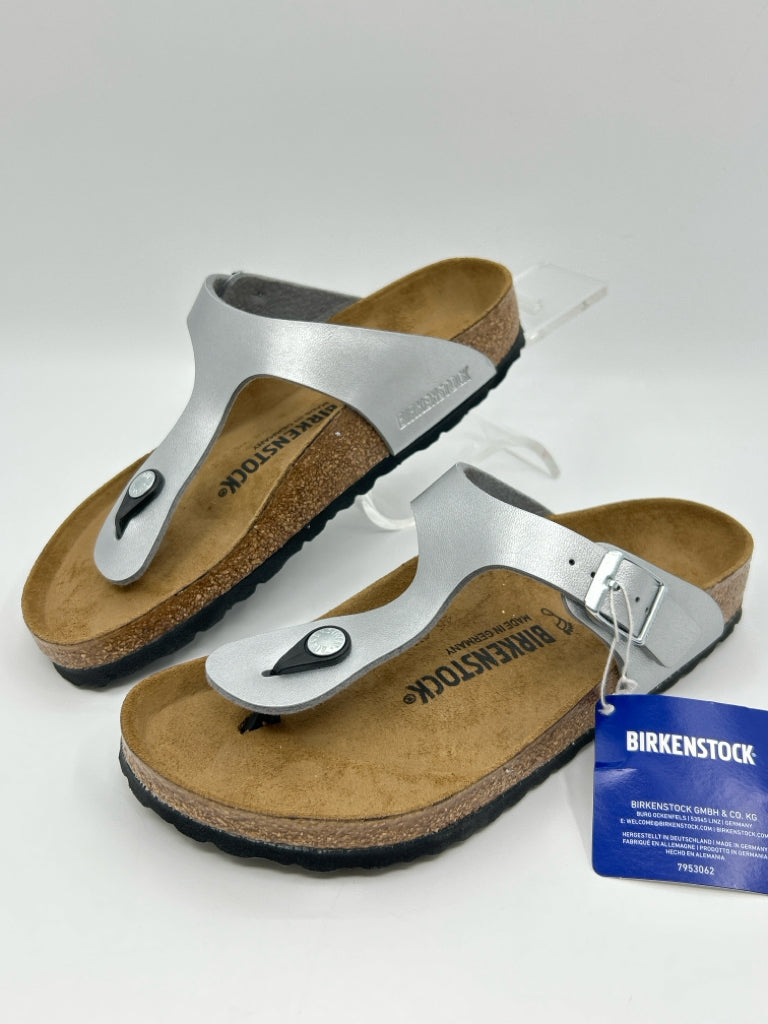 BIRKENSTOCK Size 37 Silver Metallic Sandal