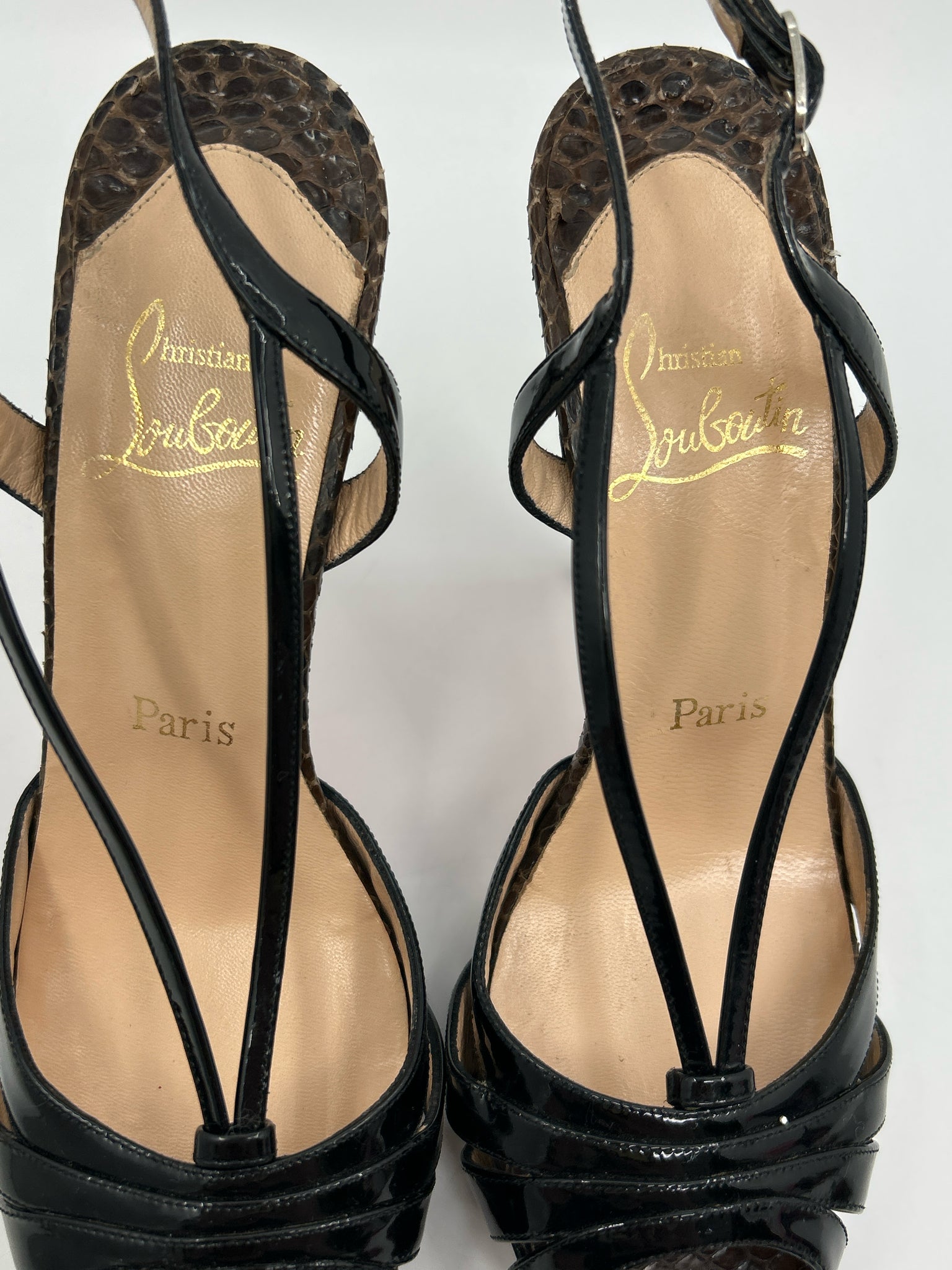 CHRISTIAN LOUBOUTIN Size 38.5 Black Women Sandal