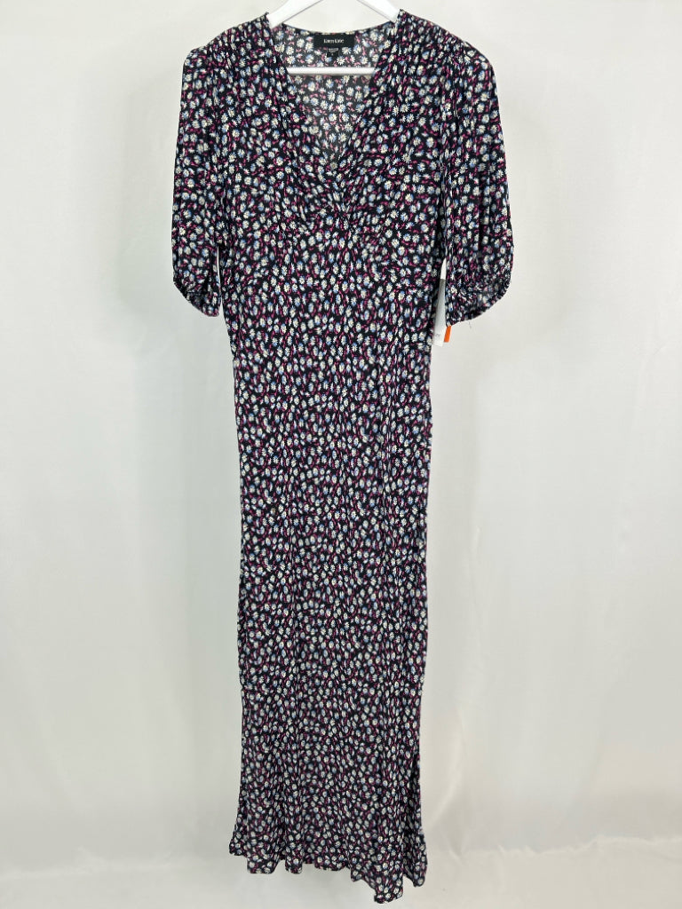 KAREN KANE Size L Black Floral Women's Dress