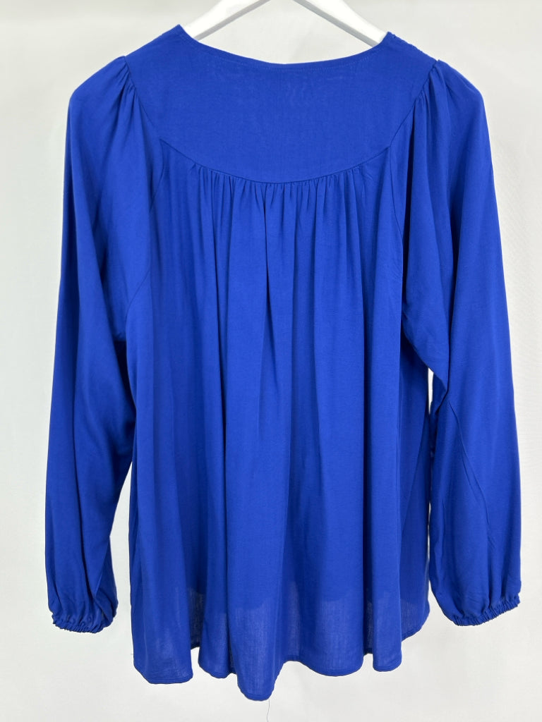 ETHYL Women Size M Royal Blue Top