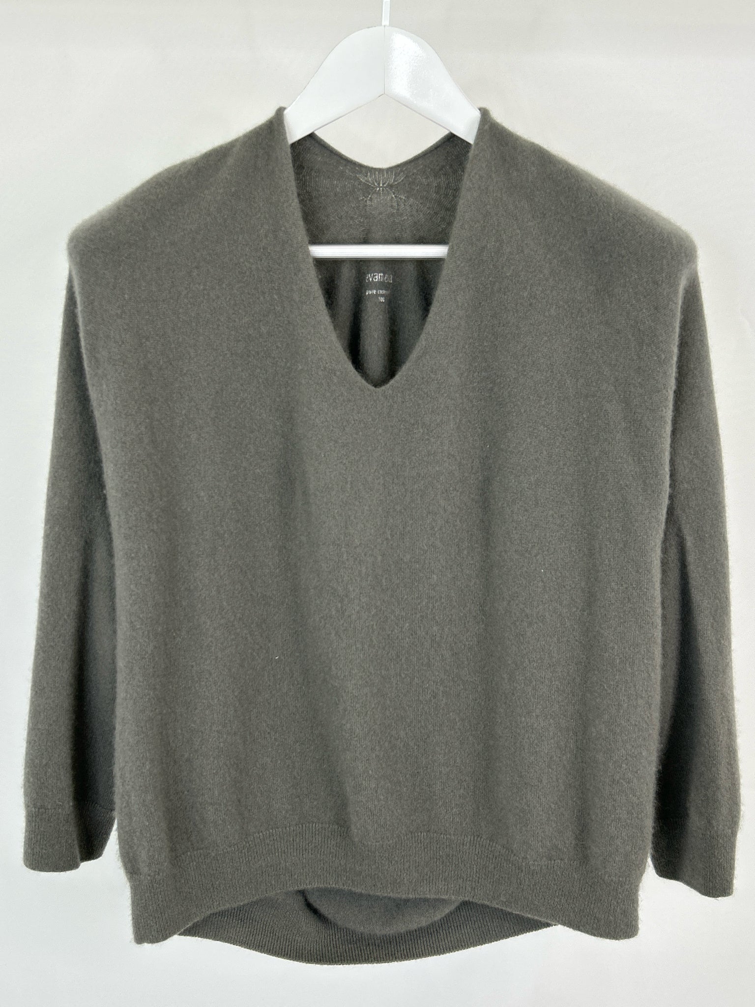 EVAM EVA Size M Taupe Gray Women Sweater