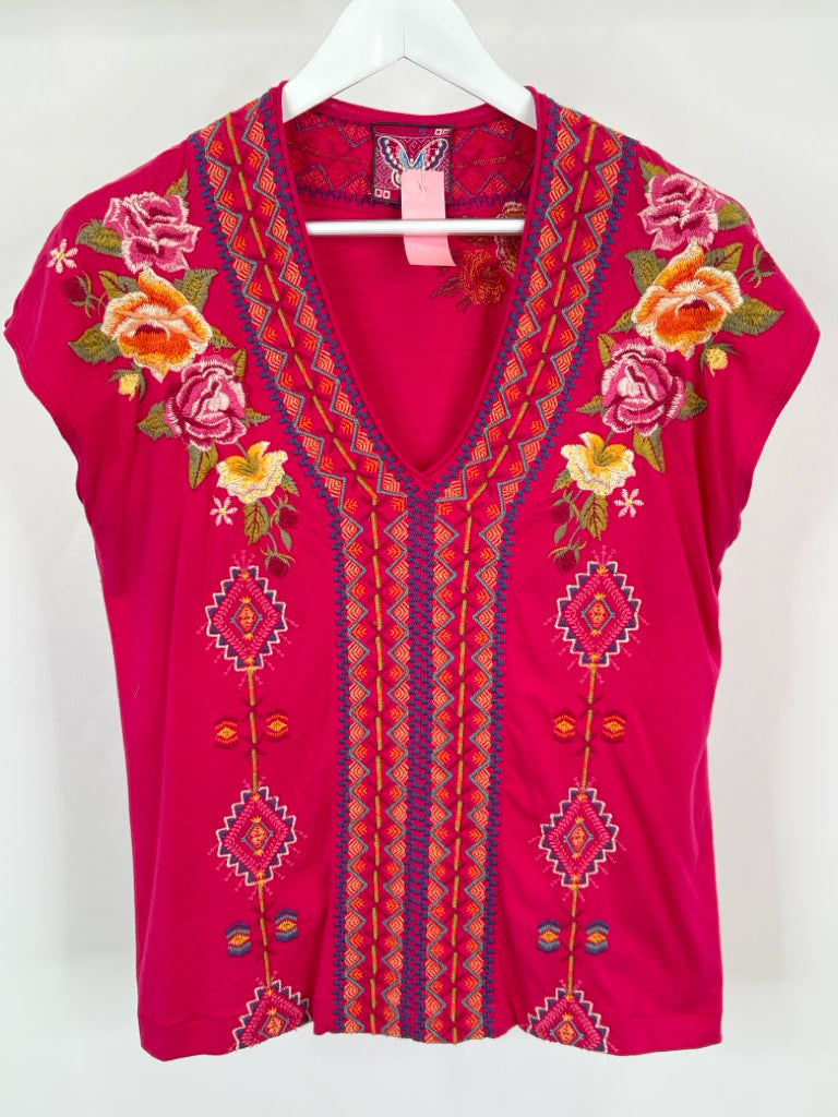JOHNNY WAS Size S Rose Pink Women's Top